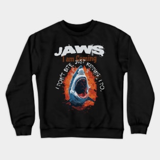 GREAT WHITE SHARK，JAWS BITE T-SHIRT 01 Crewneck Sweatshirt